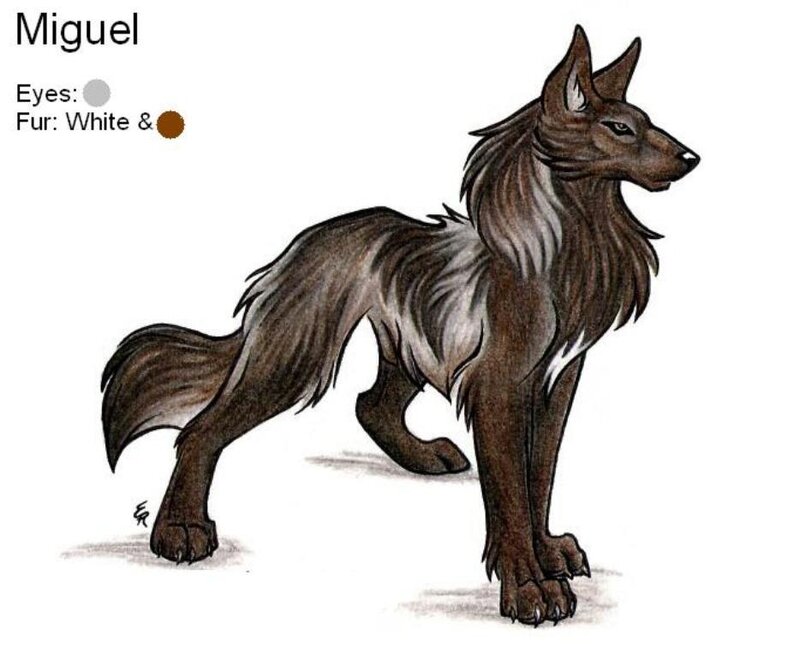 Anthropomorphic Wolf Character — Brown, Neutral
