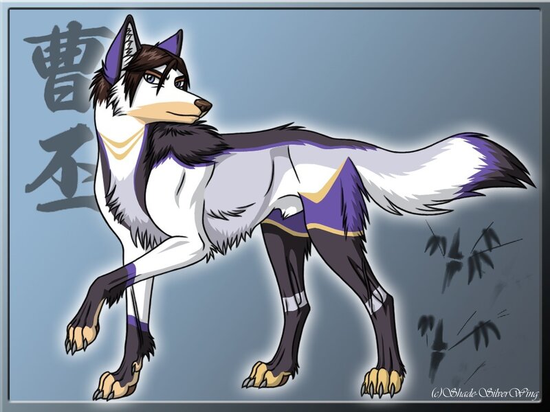 Anthropomorphic Wolf Character — Gray, Neutral
