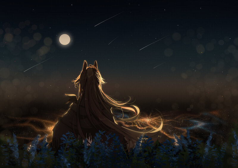 Anthropomorphic Wolf in Field