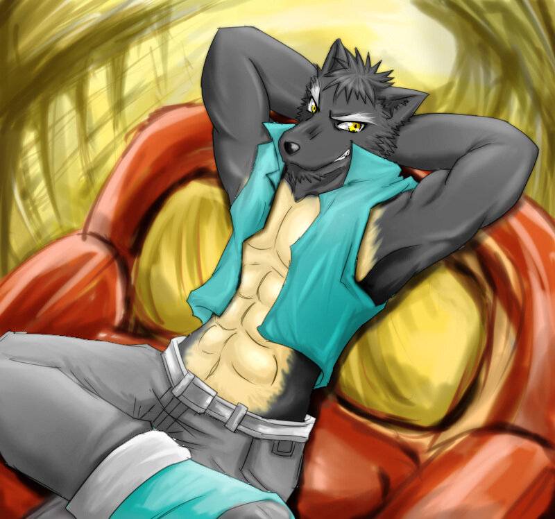 Anthropomorphic Wolf Male