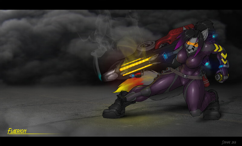 Anthropomorphic Wolf with Weapon
