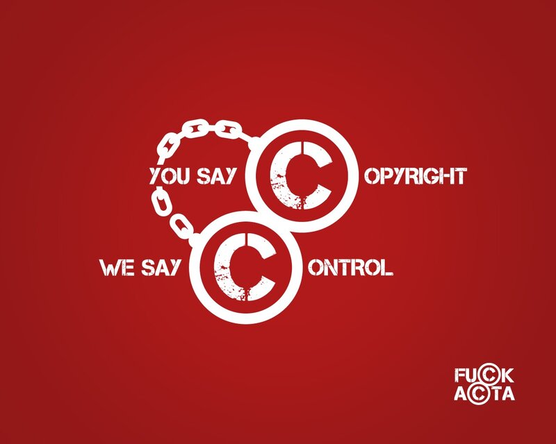 Anti-copyright control message