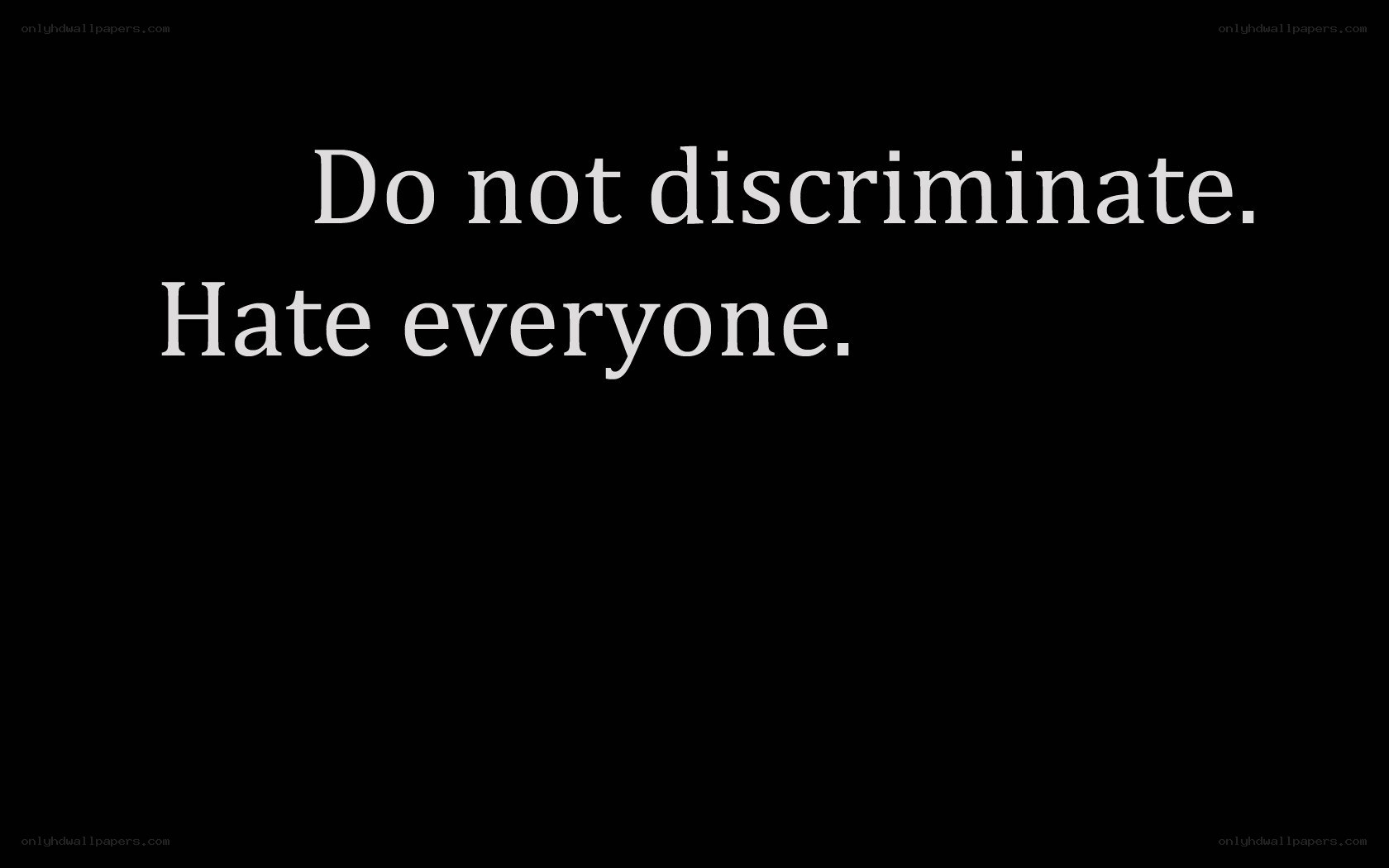 anti-discrimination message