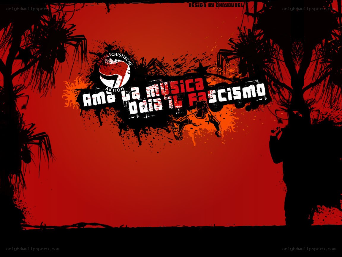 Anti-fascist music poster