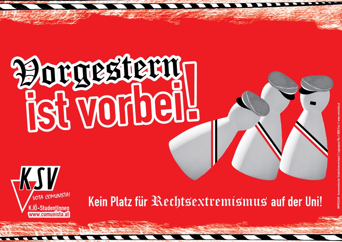 Anti-fascist student poster