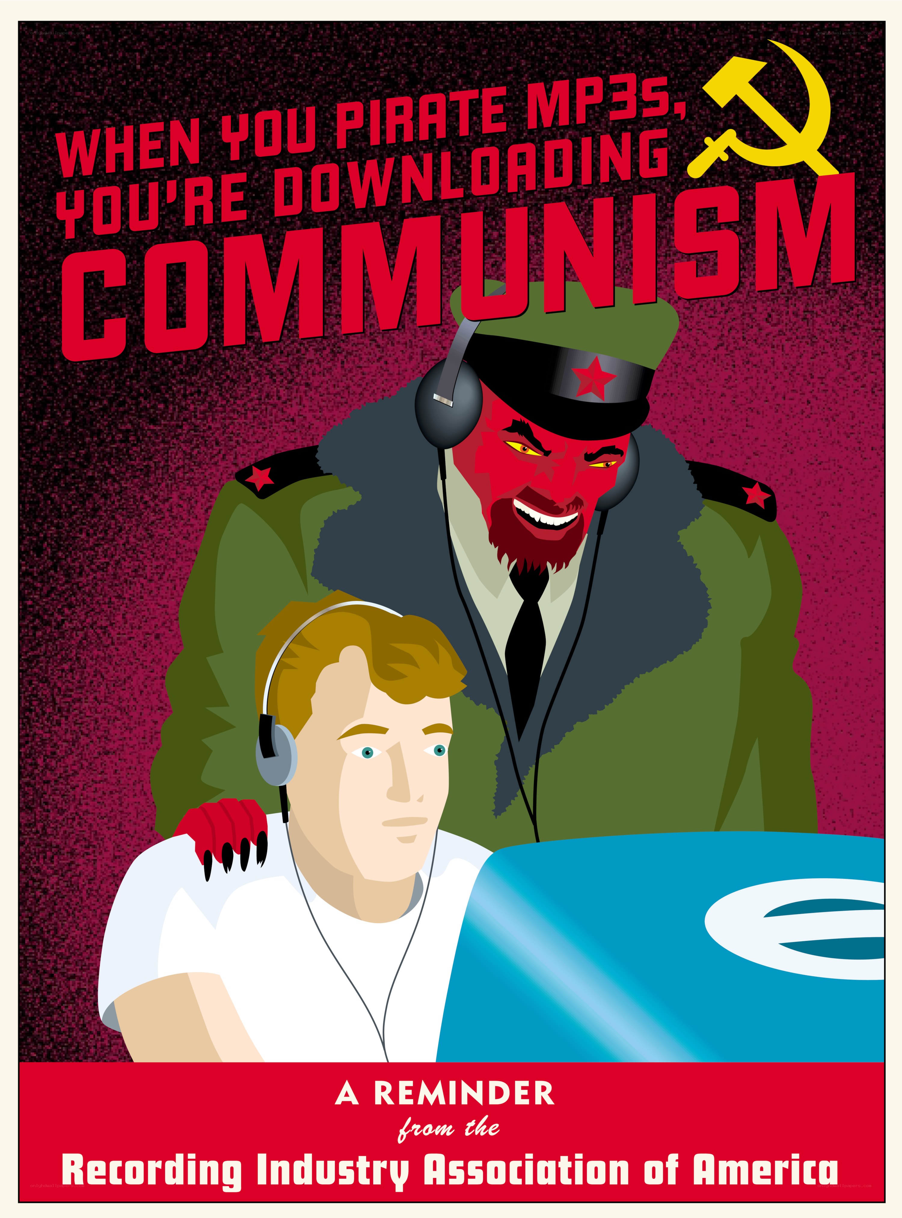 anti-piracy propaganda poster