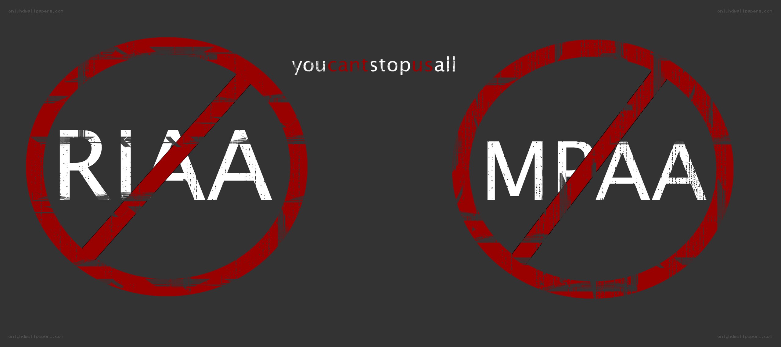Anti-RIAA and MPAA protest