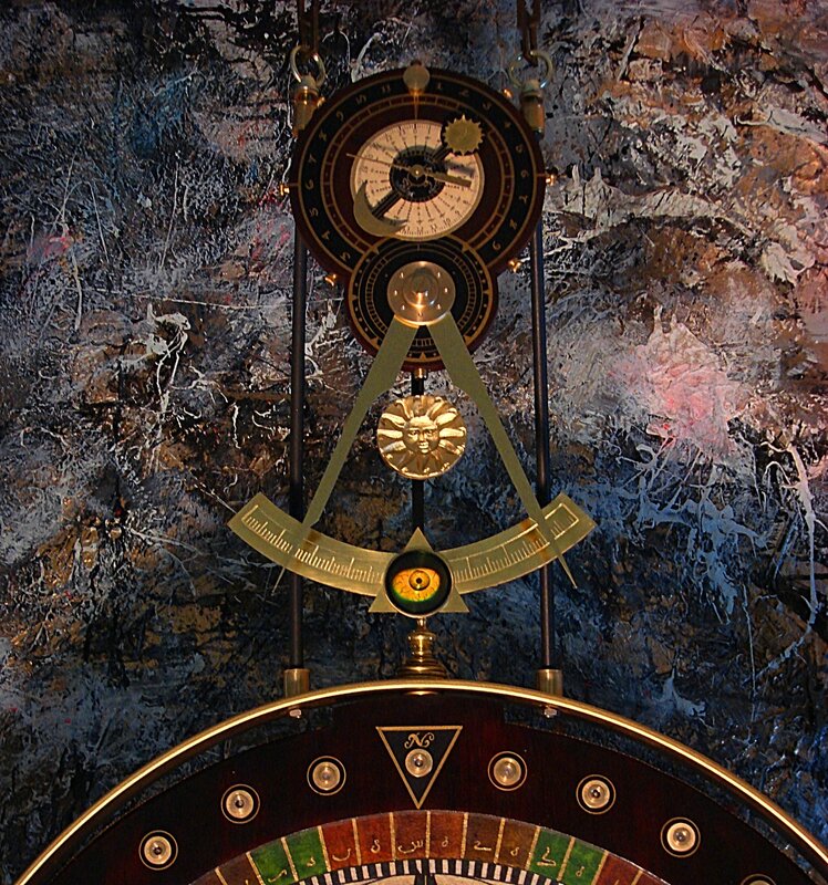 Antique astronomical clock