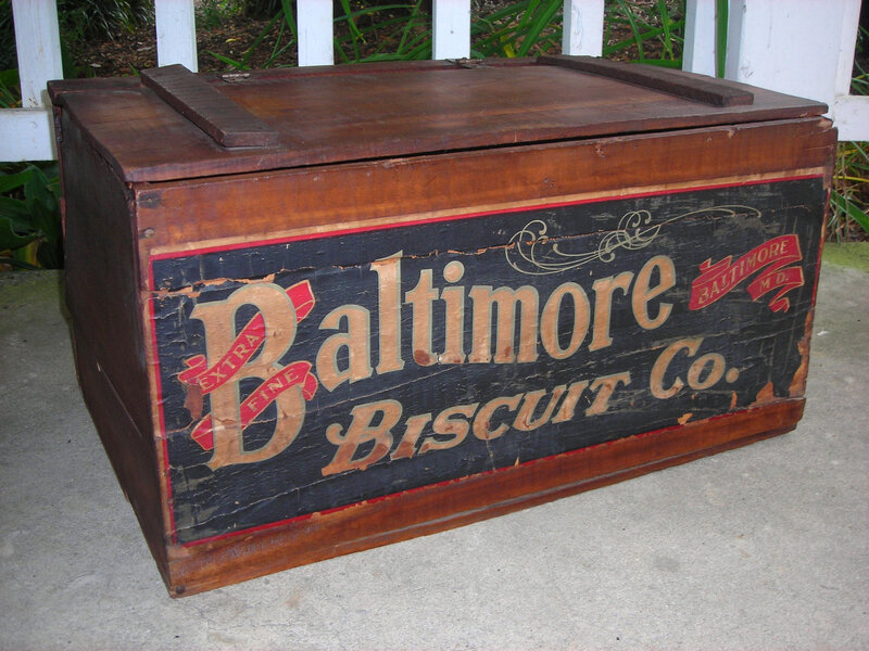 Antique Biscuit Box