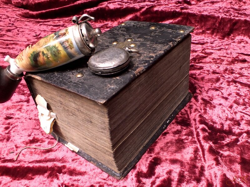 Antique Book with Objects