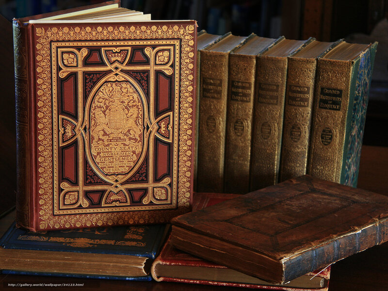 antique books on a table