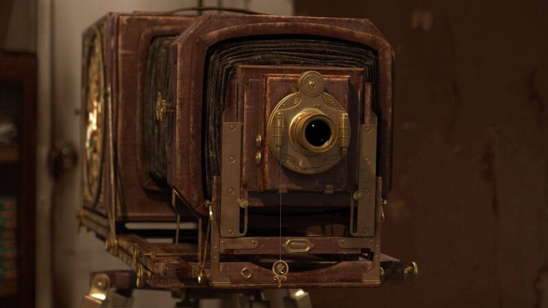 Antique Camera on Tripod