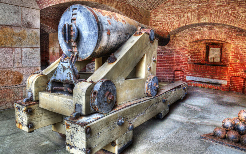 Antique Cannon in Fort