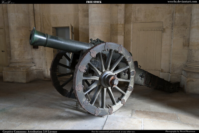 Antique Cannon in Hall