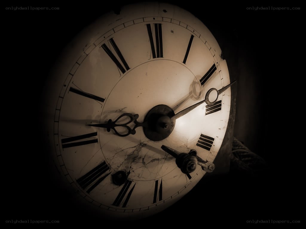 antique clock face in dim light