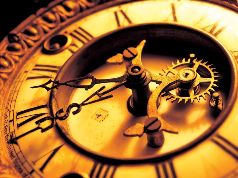 Antique Clock Mechanism — Gold
