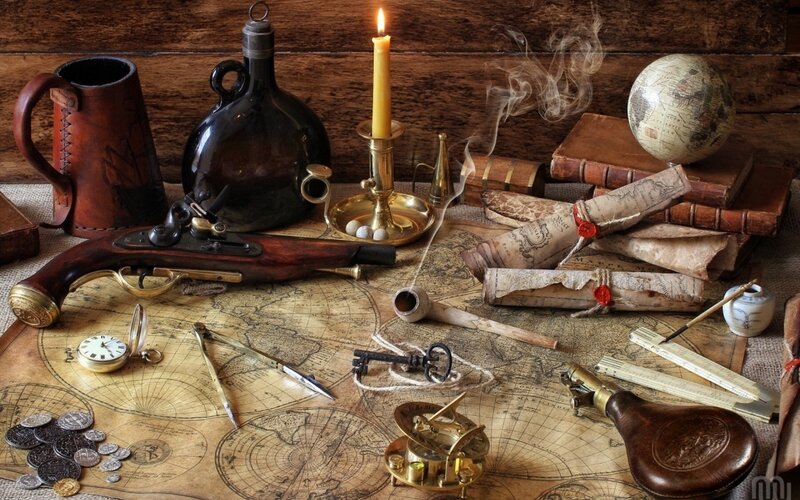 Antique Explorer's Tools