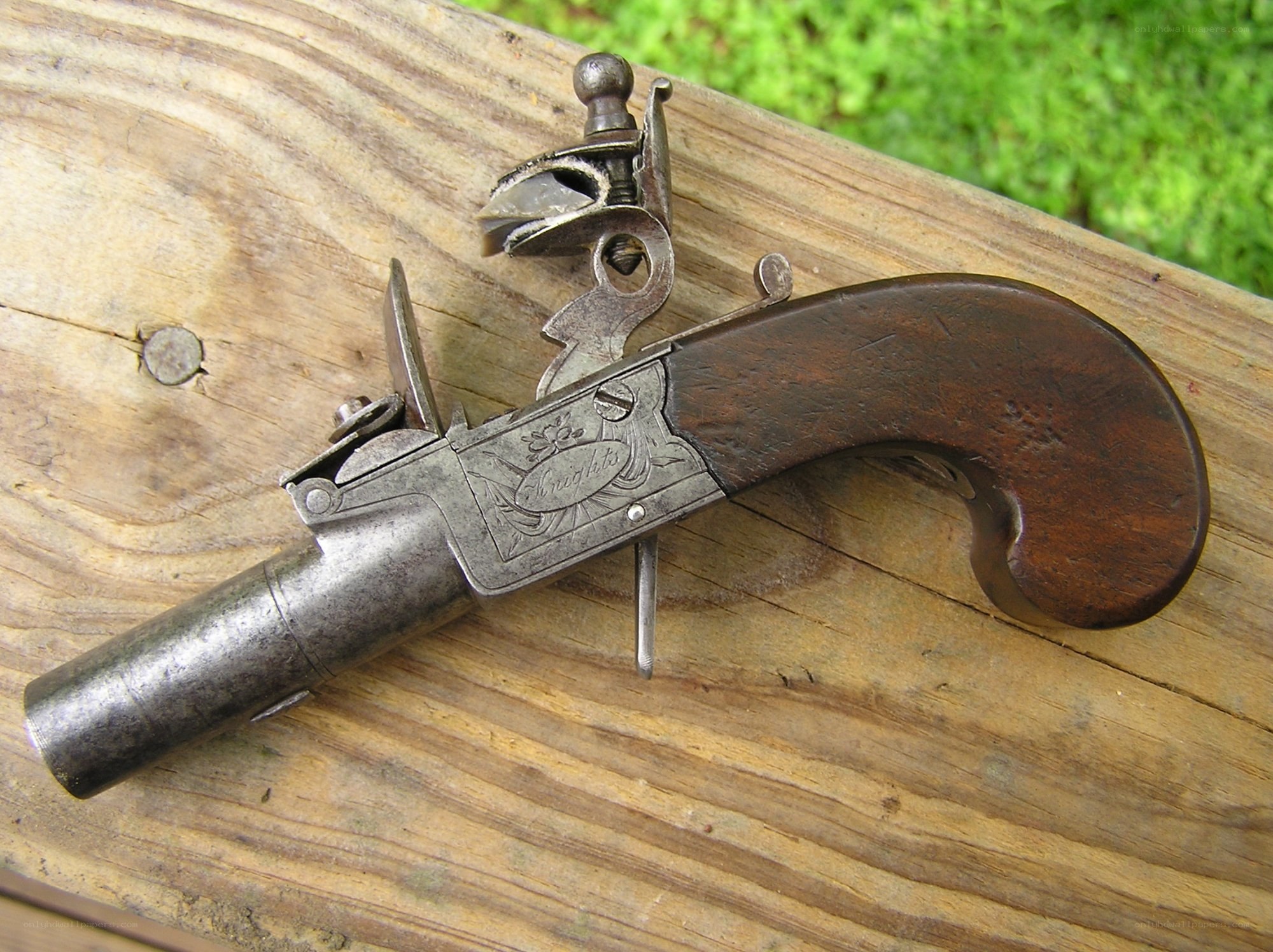 antique flintlock pistol