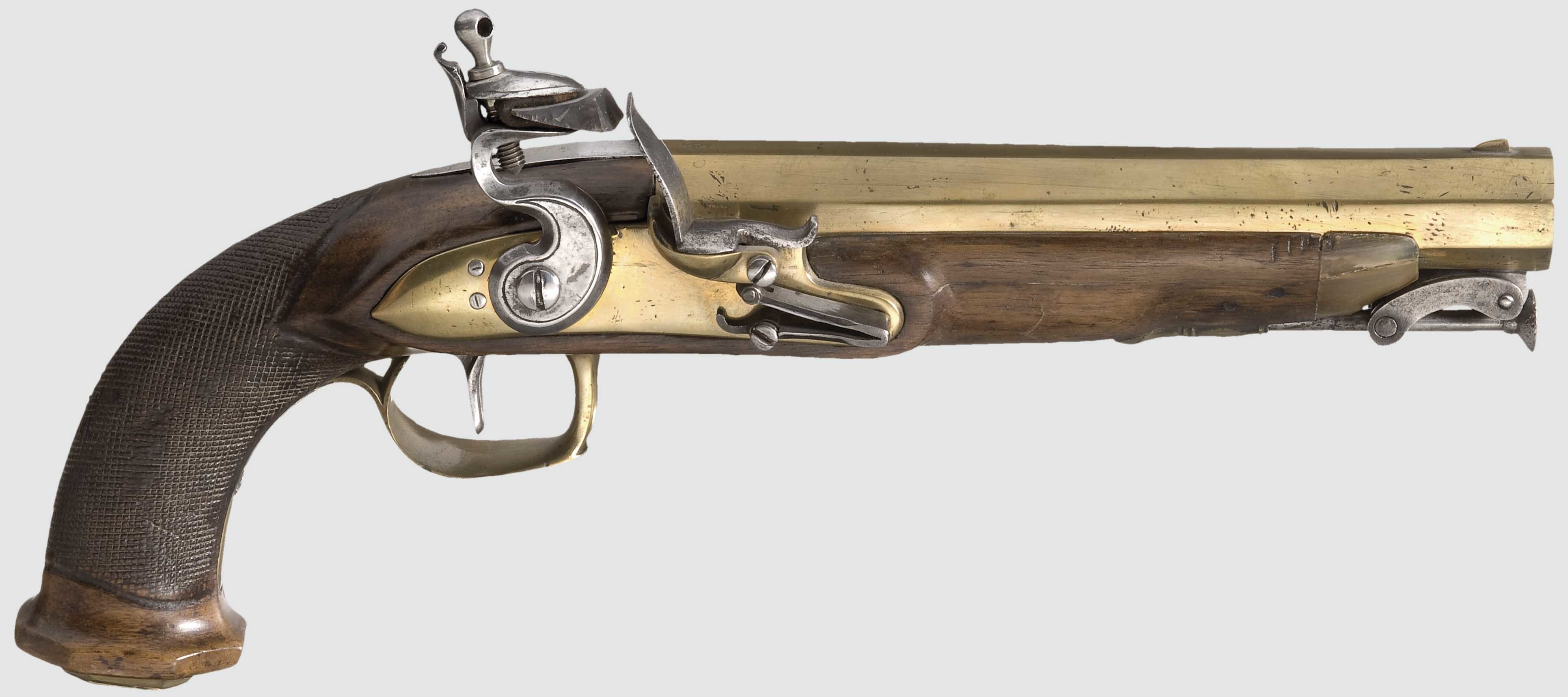 Antique flintlock pistol