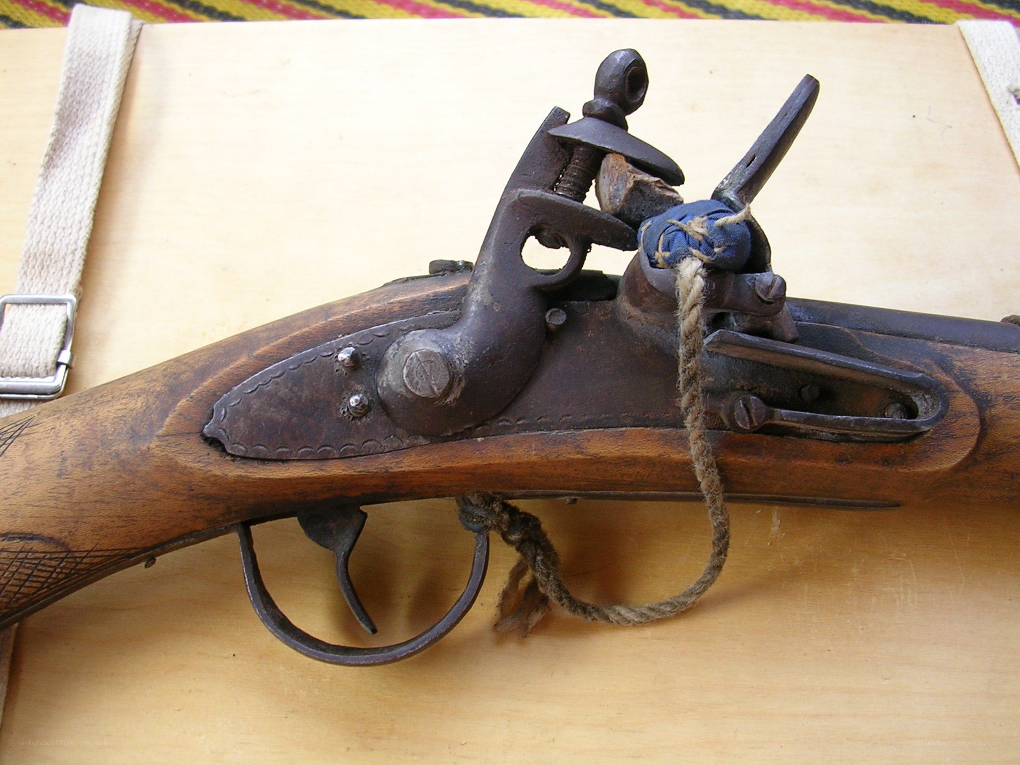 antique flintlock rifle
