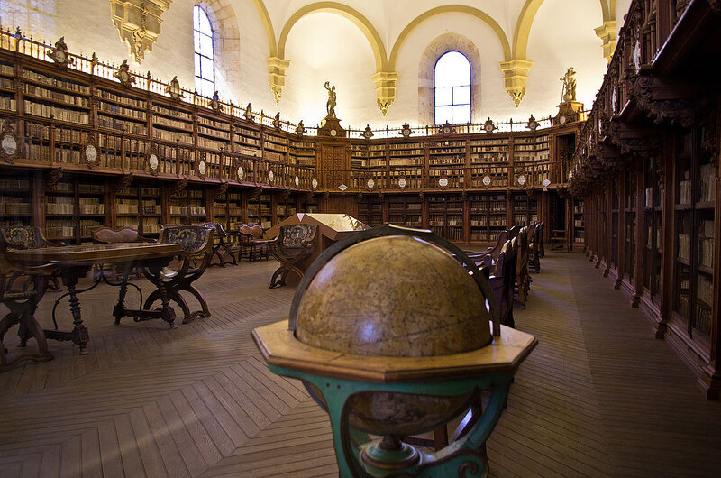 Antique Globe in Library