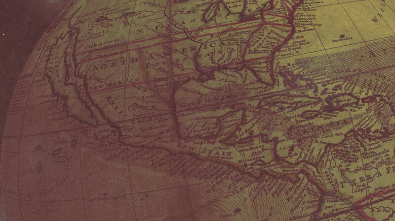 Antique Globe Map — Brown