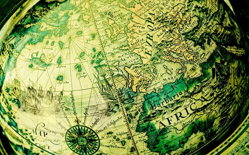 Antique Globe Map