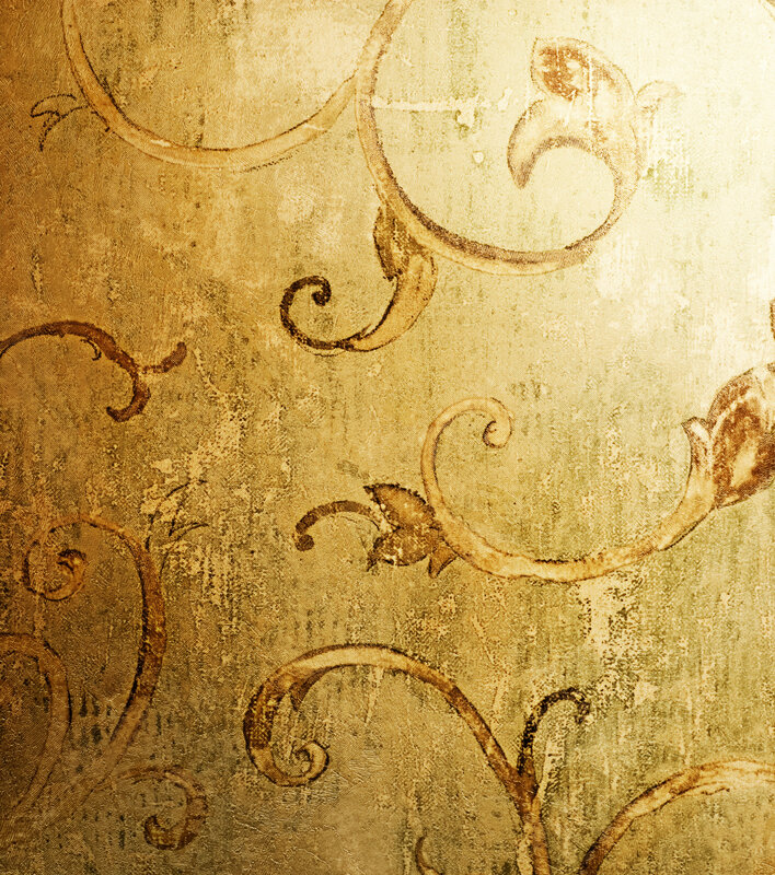 antique gold wallpaper pattern