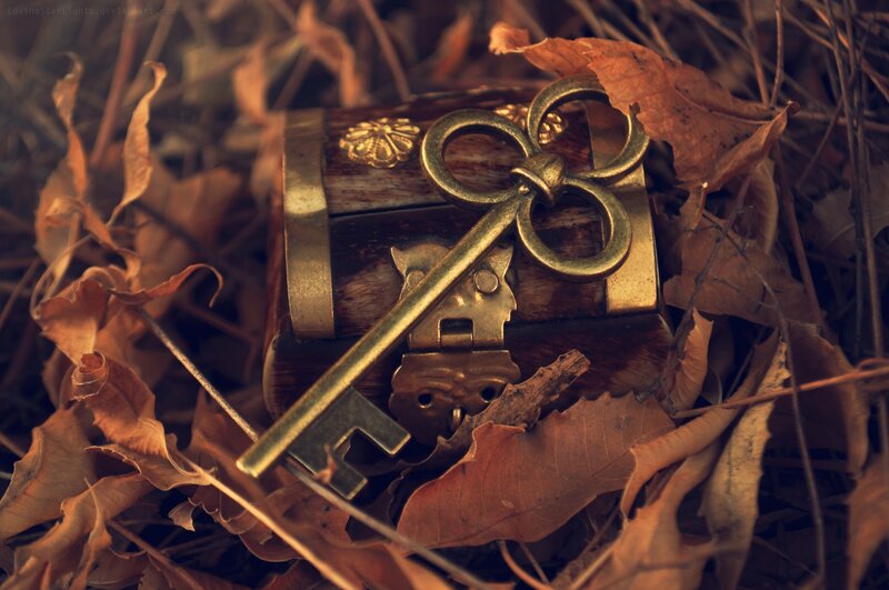 Antique Key and Chest