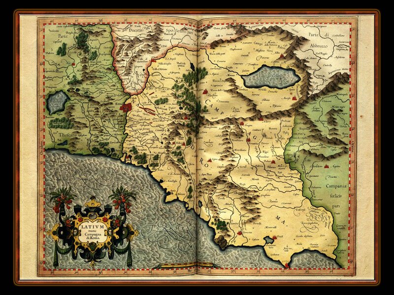 Antique Map of Campania