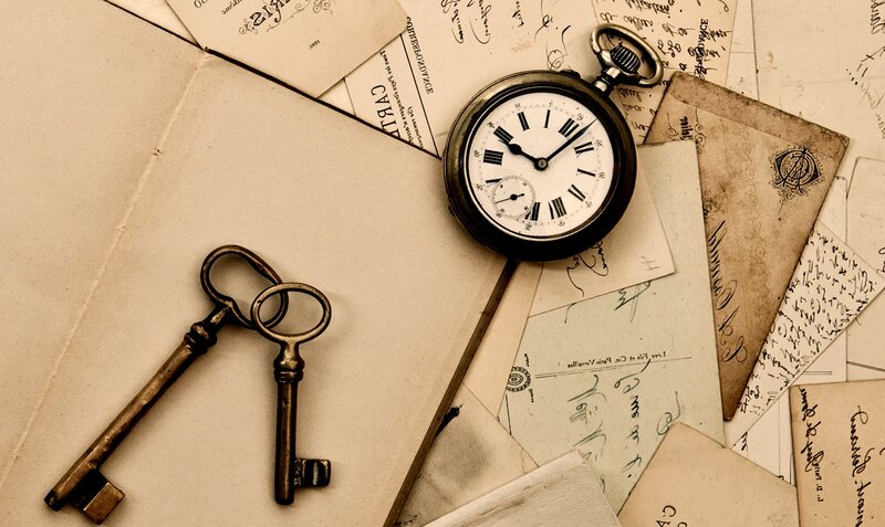 Antique Pocket Watch and Keys