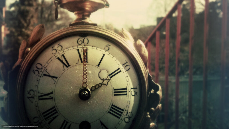 Antique Pocket Watch — Brown, Nostalgic, Photograph, Clock Face
