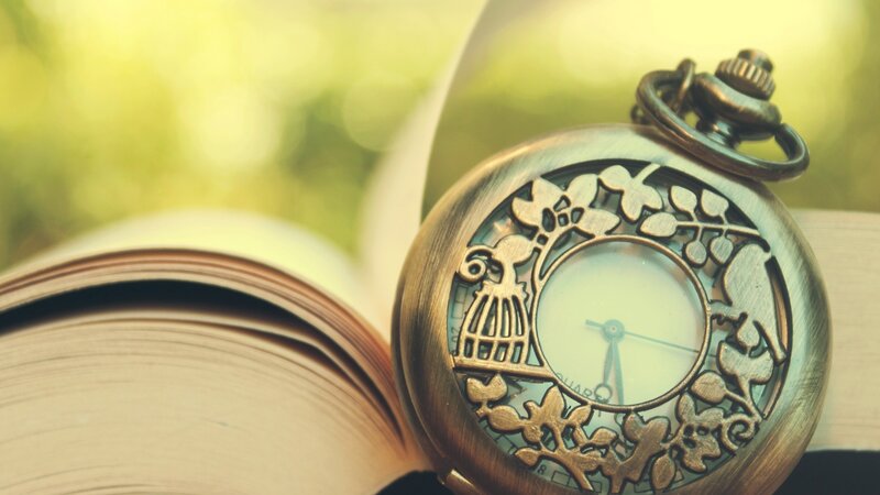 Antique Pocket Watch — Gold, Serene, Afternoon, Photograph