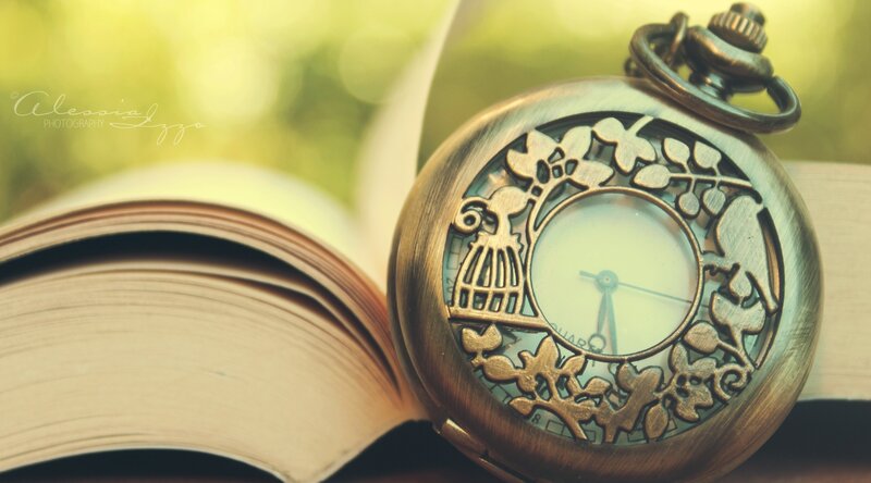 Antique Pocket Watch — Gold, Serene, Afternoon