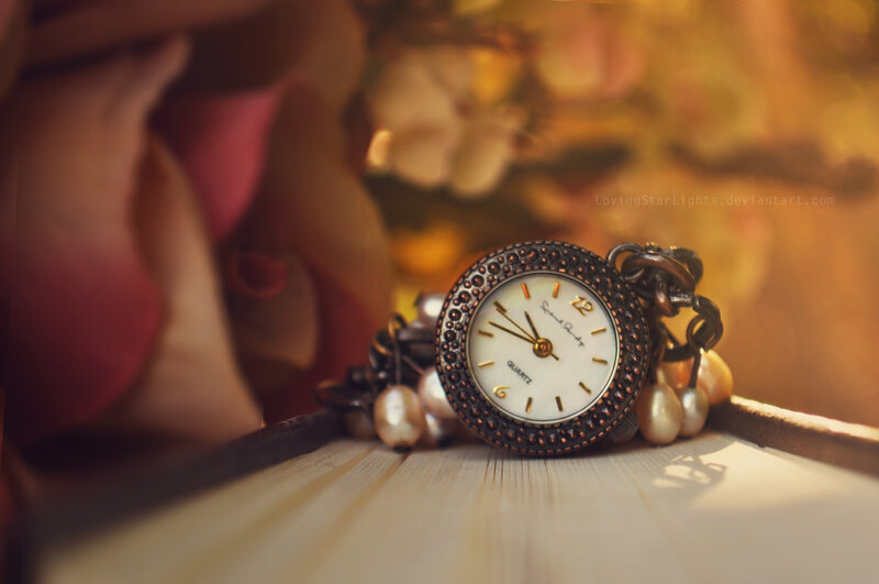 Antique Pocket Watch — Gold, Warm