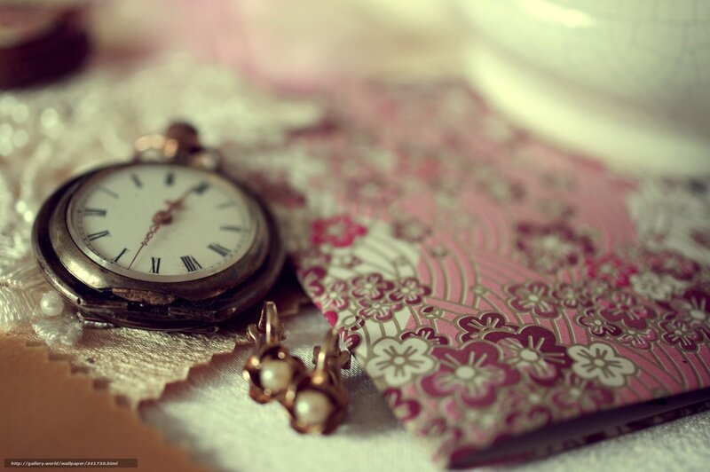 Antique Pocket Watch — Pink, Nostalgic, Photograph