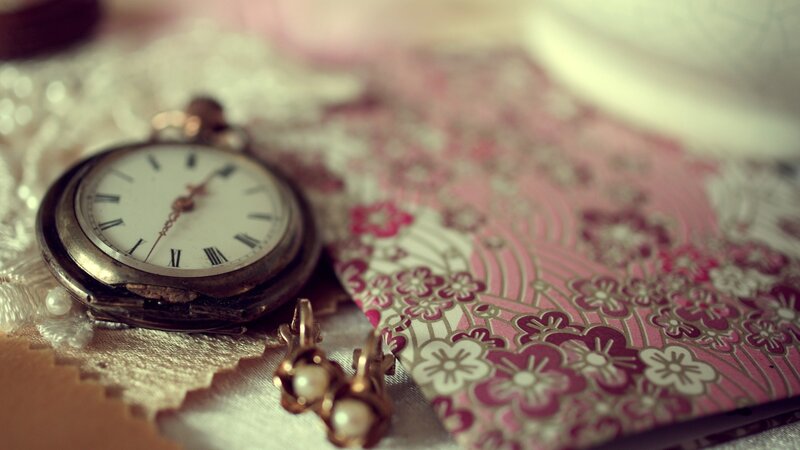Antique Pocket Watch — Pink, Nostalgic