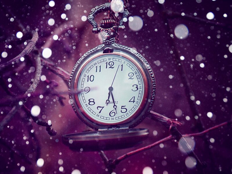 Antique Pocket Watch — Purple, Dramatic