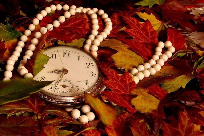 Antique Pocket Watch — Red, Still Life