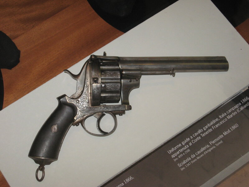 Antique Revolver on Display