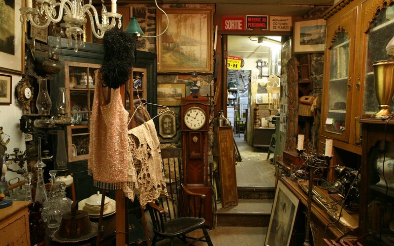 Antique shop interior