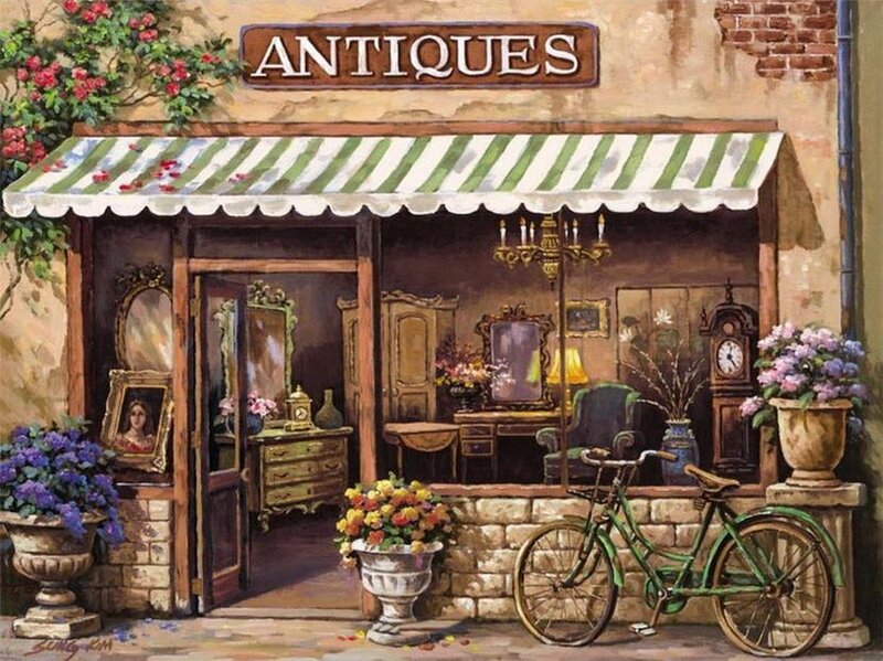 Antique Shop Storefront