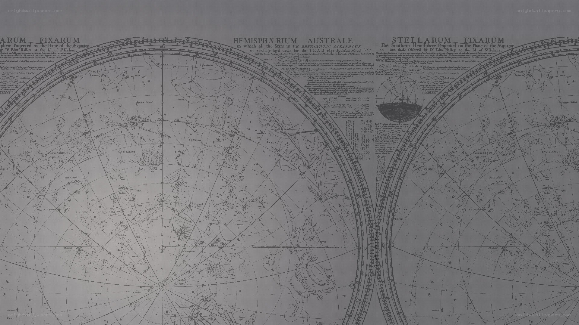 Antique star chart
