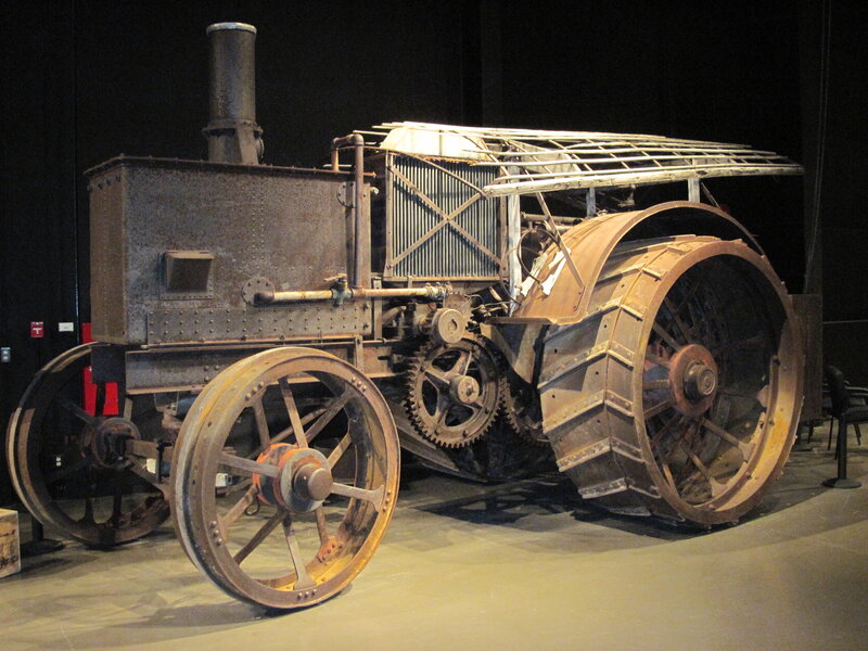 Antique Steam Tractor — Brown