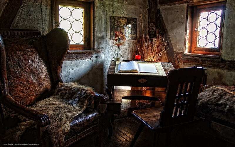 Antique Study Room — Brown