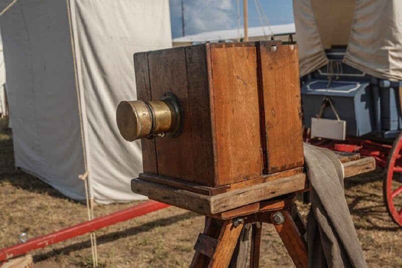 Antique Wooden Camera