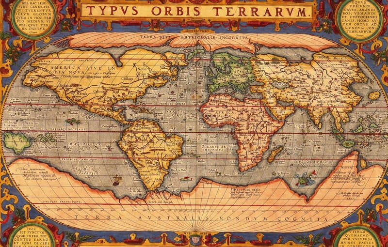 Antique world map