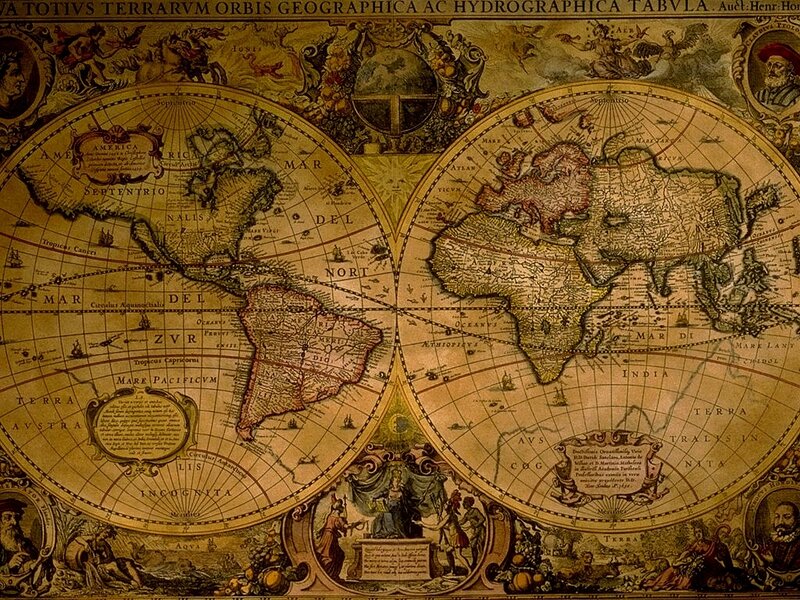 Antique world map