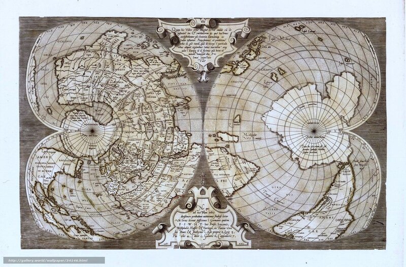 Antique world map