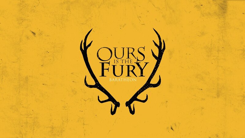 Antlers with Text — Yellow, Dramatic